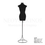 maniquíe de mujer ideal para vestidos. mod. liz-m